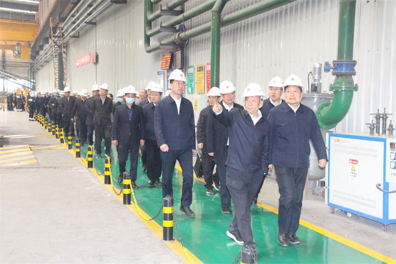 鞏義市重點(diǎn)工作觀(guān)摩團(tuán)到明泰科技項(xiàng)目現(xiàn)場(chǎng)觀(guān)摩指導(dǎo)